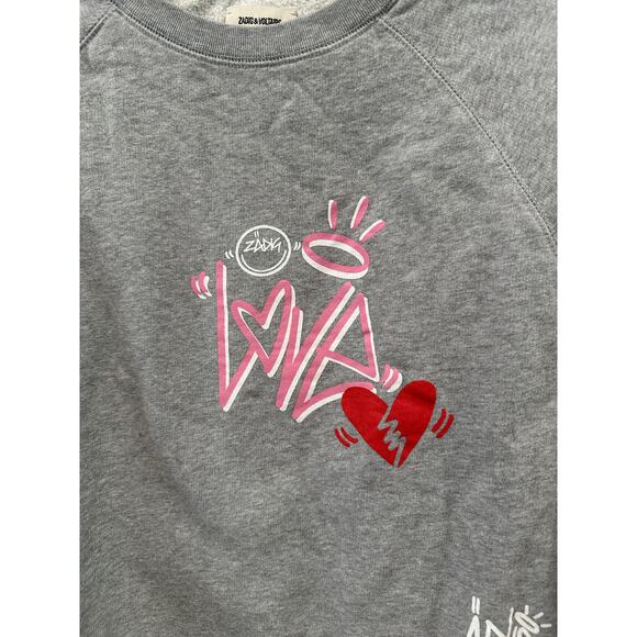 Zadig & Voltaire Upper Multicusto Crewneck Sweatshirt Size S - Picture 3 of 6